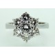 Anello a Fiore di Diamanti taglio Brillanti ct.1.92 Cod.3906 TR